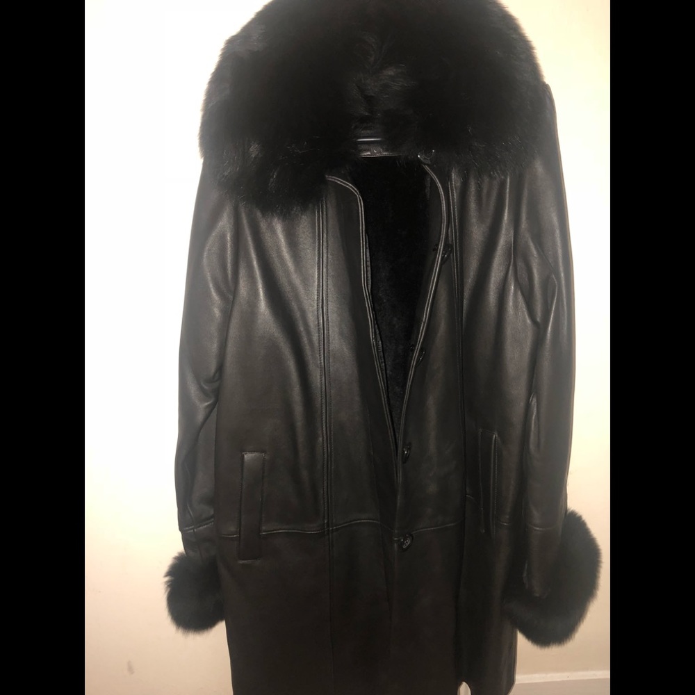 Beautiful Mason & Cooper Leather Mink Coat